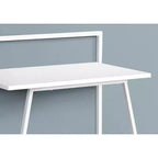 TUYOHW 30 Bureau d'ordinateur, Bureau moderne avec plateau stratifié, cadre en métal, poste de travail pour petits espaces, bureau pour ordinateur portable pour bureau à domicile, étude, chambre à coucher