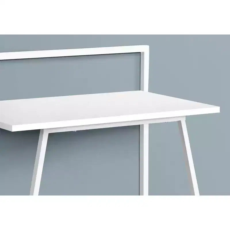 TUYOHW 30 Bureau d'ordinateur, Bureau moderne avec plateau stratifié, cadre en métal, poste de travail pour petits espaces, bureau pour ordinateur portable pour bureau à domicile, étude, chambre à coucher
