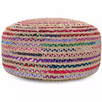 Grand pouf rond bohème contemporain Mattise