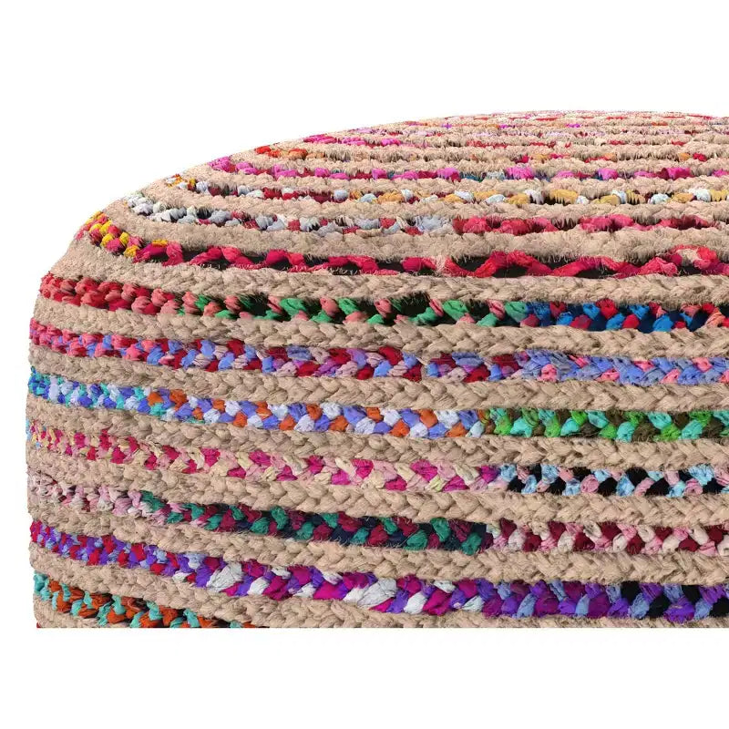 Grand pouf rond bohème contemporain Mattise