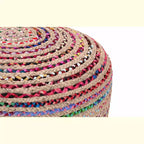 Grand pouf rond bohème contemporain Mattise