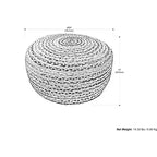 Grand pouf rond bohème contemporain Mattise