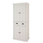 sumyeg 71'' Meuble de Rangement Haut avec Tiroir, 4 Portes et Étagères Réglables pour Cuisine ou Buanderie