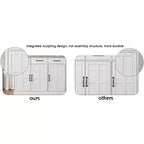sumyeg 71'' Meuble de Rangement Haut avec Tiroir, 4 Portes et Étagères Réglables pour Cuisine ou Buanderie