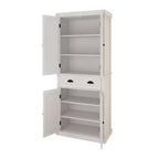 sumyeg 71'' Meuble de Rangement Haut avec Tiroir, 4 Portes et Étagères Réglables pour Cuisine ou Buanderie
