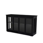 Meuble de rangement de cuisine sumyeg avec porte vitrée pour cellier ou salle à manger