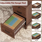 Bureau de direction avec tiroirs, bureau d'ordinateur de style rustique avec station de charge, bureau d'ordinateur en bois de 136 cm avec rangement pour dossiers