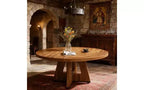 TUYOHW Wood Dining Table with Thickened Tabletop,47 Round Kitchen Table for 4-6,Spacious & Multifunctional Table for Dining Room,Living Room