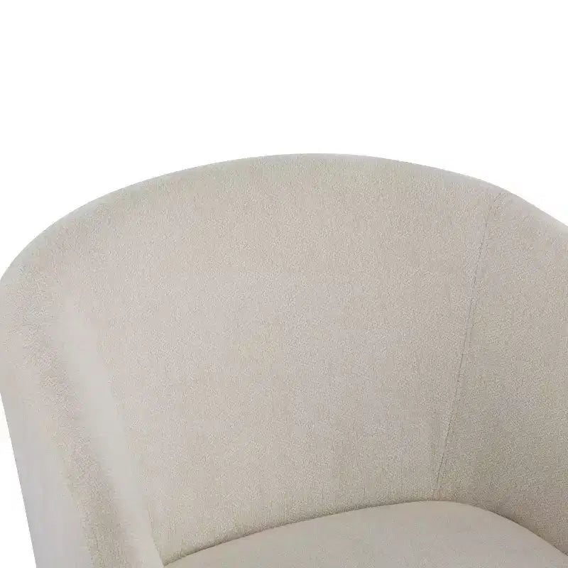 TUYOHW Fauteuil d'appoint moderne avec dossier en forme de tonneau, chaise rembourrée confortable avec 3 pieds en bois massif, fauteuils de salon en forme de tonneau pour le salon, la chambre à coucher