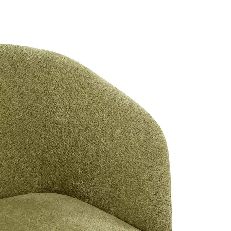 TUYOHW Fauteuil d'appoint moderne avec dossier en forme de tonneau, chaise rembourrée confortable avec 3 pieds en bois massif, fauteuils de salon en forme de tonneau pour le salon, la chambre à coucher