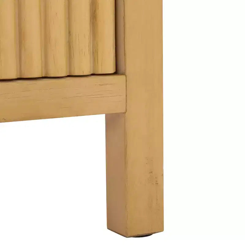 Maruba Table de Chevet 2 Tiroirs 1 Étagère - NST6610 - Naturel - Safavieh