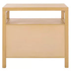 Maruba Table de Chevet 2 Tiroirs 1 Étagère - NST6610 - Naturel - Safavieh