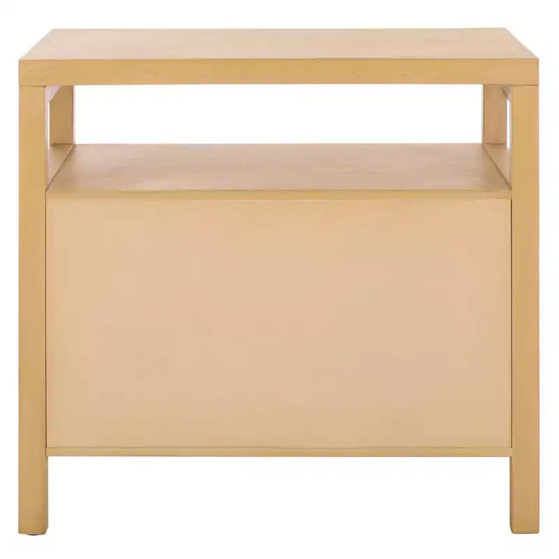 Maruba Table de Chevet 2 Tiroirs 1 Étagère - NST6610 - Naturel - Safavieh