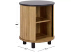 Table de chevet à 2 étagères Etka - NST3108 - Safavieh
