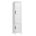 Armoire de rangement avec 2 portes, armoire en bois de 183 cm avec tringle à vêtements, armoire étroite et haute pour chambre à coucher