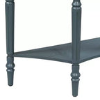Console de salon Whisen Farmhouse Half Moon, Table d'appoint rustique, Table de canapé pour entrée avec tiroir et étagère