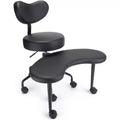 Chaise d'appoint moderne TUYOHW, Chaise de méditation rembourrée avec pieds croisés, Chaise sans accoudoirs pour salon, chambre et balcon