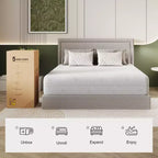 Matelas Novilla 12 pouces en mousse à mémoire de forme au gel pour des nuits fraîches et un soulagement de la pression, isolation des mouvements