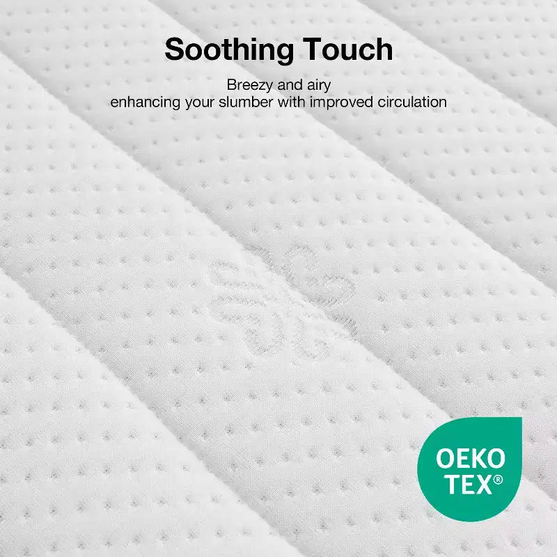 Matelas Novilla 12 pouces en mousse à mémoire de forme au gel pour des nuits fraîches et un soulagement de la pression, isolation des mouvements