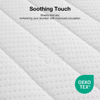 Matelas Novilla 12 pouces en mousse à mémoire de forme au gel pour des nuits fraîches et un soulagement de la pression, isolation des mouvements