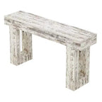 MAYEERTY Table console en bois de 160 cm, Table de canapé d'entrée de style rustique