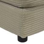 MAYEERTY 141.6 Canapé modulaire moderne en velours côtelé rembourré avec quatre oreillers pour salon, marron