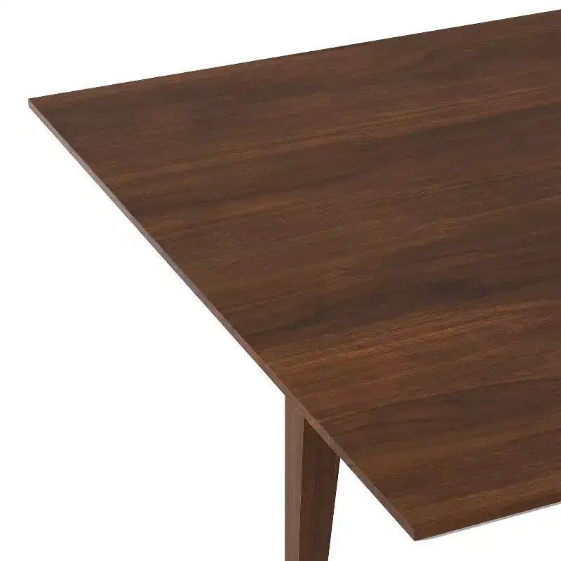 Table à manger extensible rectangulaire contemporaine Fairway 60-76 pouces x 36 pouces
