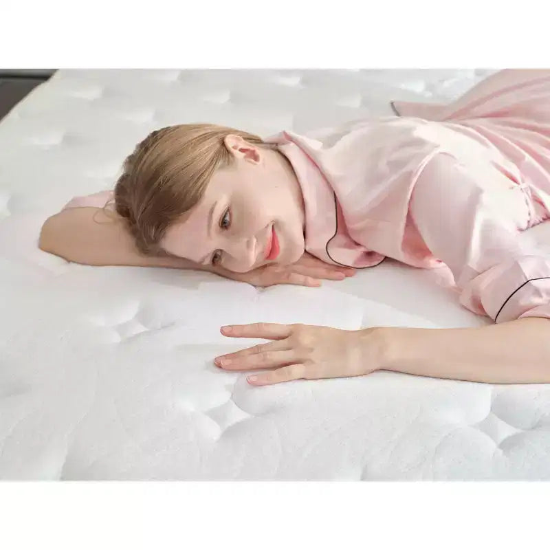 Matelas à ressorts indépendants style Hilton MAYEERTY, matelas doux et rebondissant de 30 cm d'épaisseur pour le soutien de la colonne vertébrale et le sommeil dans la chambre à coucher