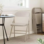 Chaises pliantes tout acier (lot de 8) - Robustes, capacité de 158 kg pour événements intérieurs/extérieurs, fêtes et repas