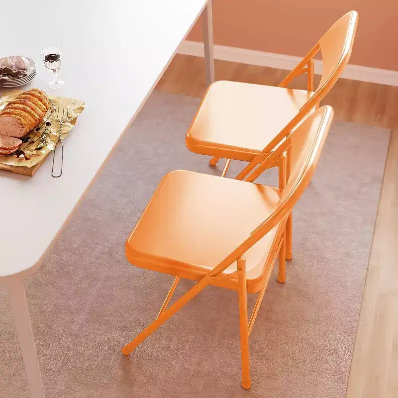 Chaises pliantes tout acier (lot de 8) - Robustes, capacité de 158 kg pour événements intérieurs/extérieurs, fêtes et repas