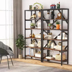 Étagère industrielle Lantine de 71 pouces, bibliothèque étagère à 6 niveaux, étagère de rangement ouverte autoportante pour chambre, bureau à domicile, salon