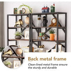 Étagère industrielle Lantine de 71 pouces, bibliothèque étagère à 6 niveaux, étagère de rangement ouverte autoportante pour chambre, bureau à domicile, salon