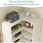 Étagère d'angle Lantine, bibliothèque d'angle en forme de L à 9 niveaux pour salon, bureau à domicile, chambre à coucher