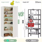 Étagère d'angle Lantine, bibliothèque d'angle en forme de L à 9 niveaux pour salon, bureau à domicile, chambre à coucher