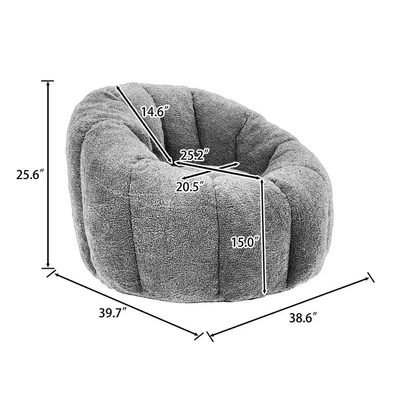 Fauteuil poire, fauteuil poire avec accoudoirs rembourré en mousse haute densité, canapé paresseux confortable, fauteuil poire pour adultes dans le salon