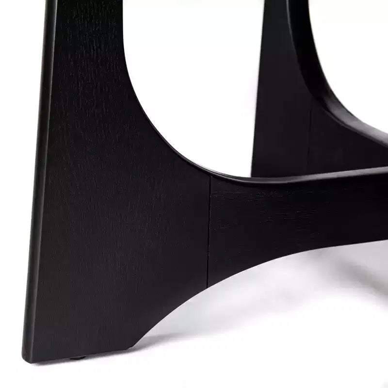 GDFStudio Sungmin Table Basse Ronde Moderne en Bois avec Pieds en Croix