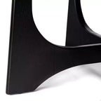 GDFStudio Sungmin Table Basse Ronde Moderne en Bois avec Pieds en Croix