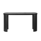 Console Polibi vintage avec bordure perlée et pieds incurvés réversibles