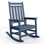 Fauteuil à bascule d'extérieur, chaise de jardin toutes saisons, chaises de patio résistantes aux intempéries, fauteuil à bascule en PEHD pour adultes, bascule de véranda pour jardin, terrasse de cour
