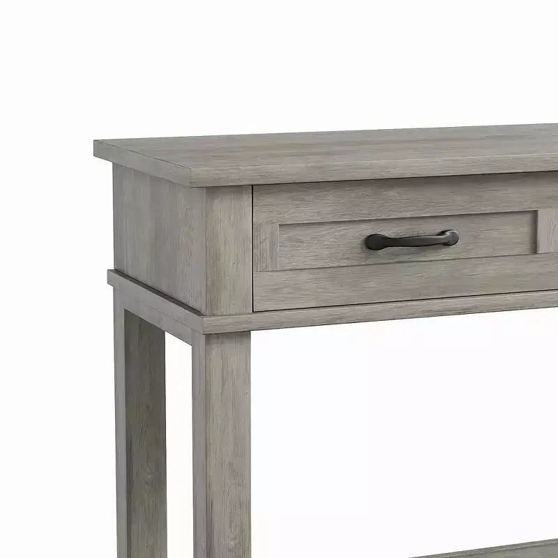 Acekool 54 Table d'entrée de ferme avec 3 tiroirs et 2 étagères ouvertes, console pour salon ou couloir