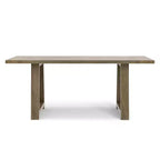 Table à manger de ferme Aeris de 183 cm en manguier massif