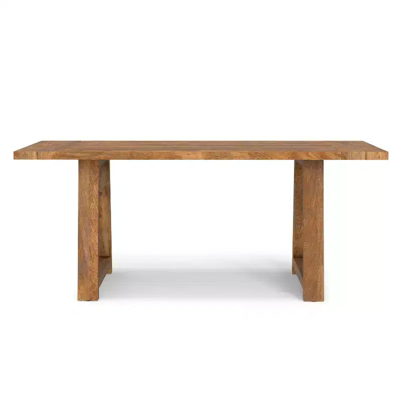 Table à manger de ferme Aeris de 183 cm en manguier massif