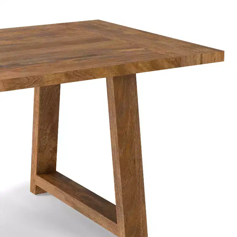 Table à manger de ferme Aeris de 183 cm en manguier massif
