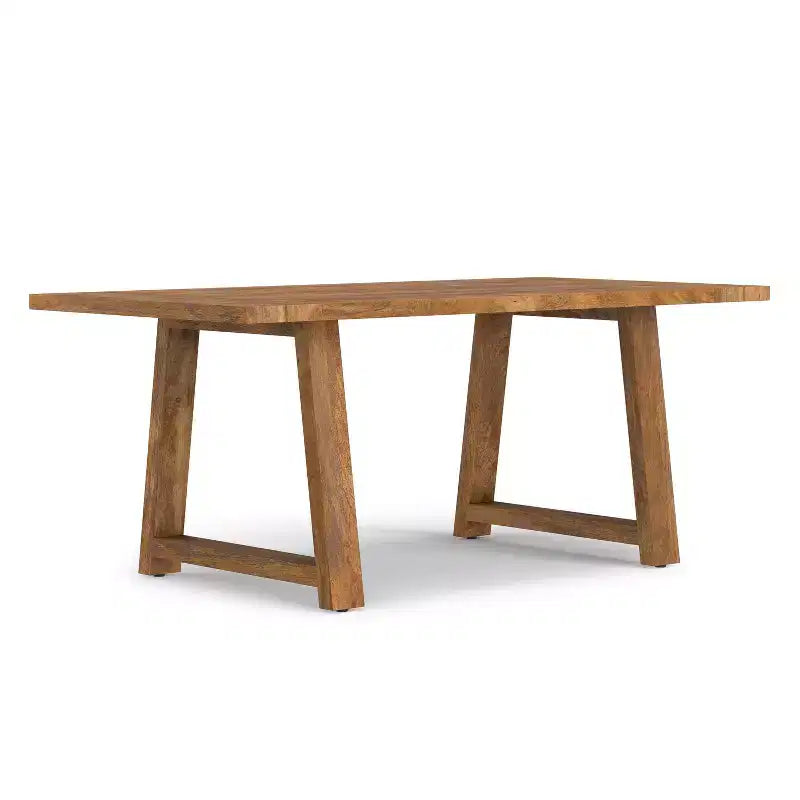 Table à manger de ferme Aeris de 183 cm en manguier massif