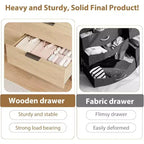 6 commodes pour chambre à coucher, commode de 120 cm de large avec prises de courant, commode de rangement en bois pour le salon