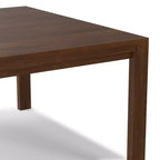 Table à manger carrée de style transitionnel Saige de 54 po x 54 po