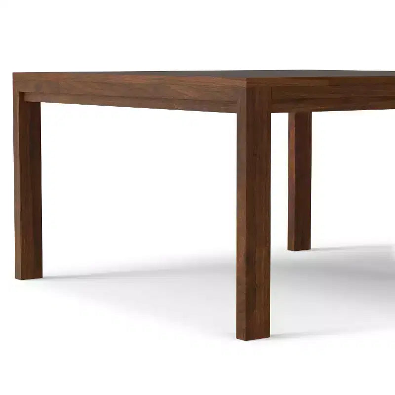 Table à manger carrée de style transitionnel Saige de 54 po x 54 po