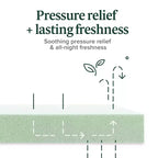 Matelas en mousse à mémoire de forme Zinus 8" Queen au thé vert, sans fibre de verre, fermeté moyenne, soulagement de la pression zoné, mousses et tissus certifiés sûrs.