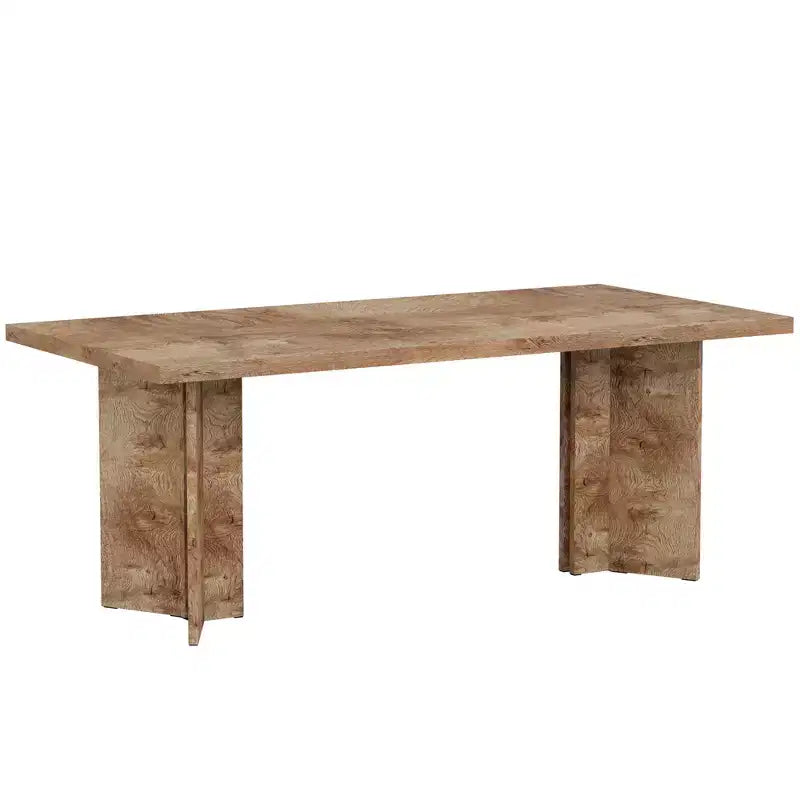 MAYEERTY 63 Bureau de Direction en Bois Style Ferme, Bureau à Domicile avec Grand Plateau