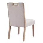 Christopher Knight Home Inho Chaises de salle à manger sans accoudoirs rembourrées en bois d'hévéa moderne (Lot de 4)